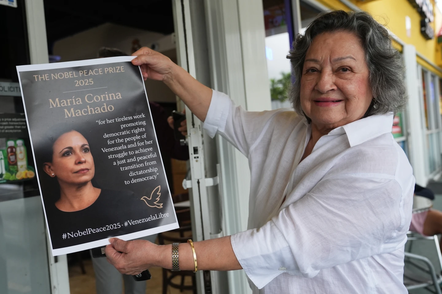 Venezuelans in Little Venezuela React to Maria Corina Machado's Nobel Win Amid Deportation Fears