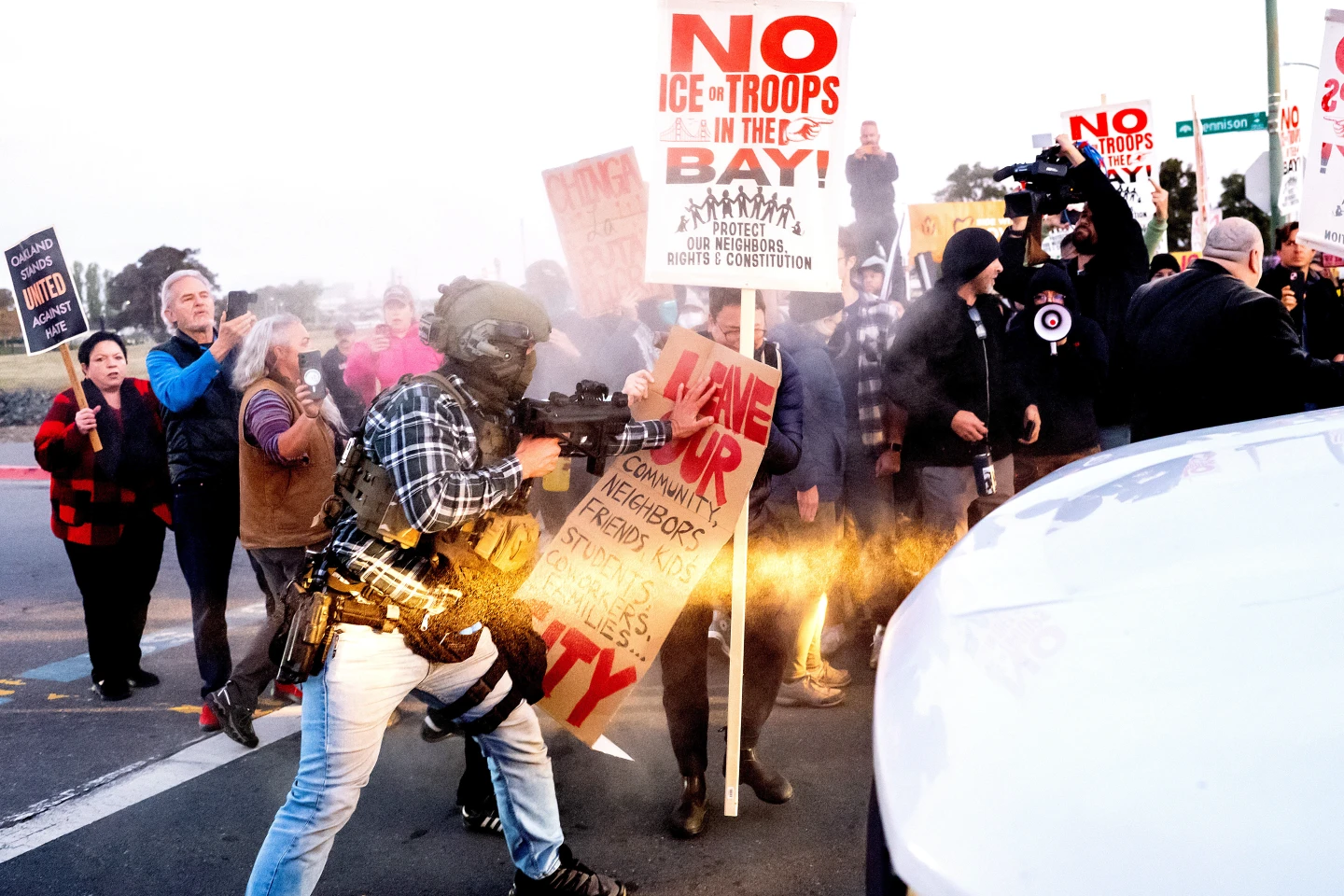 Protests Erupt at U.S. Coast Guard Base as Federal Immigration Operations Begin