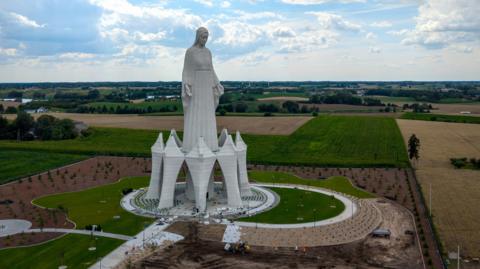 Europe’s tallest Virgin Mary rises in rural Poland