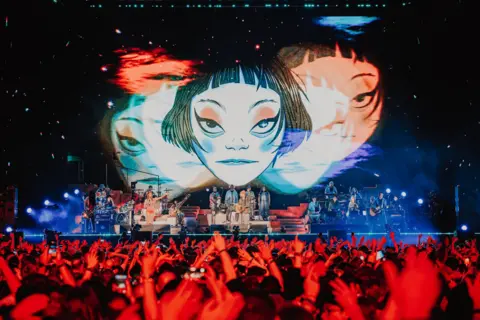 Backstage at Gorillaz’s stadium show: ‘The vibe is ridiculous’
