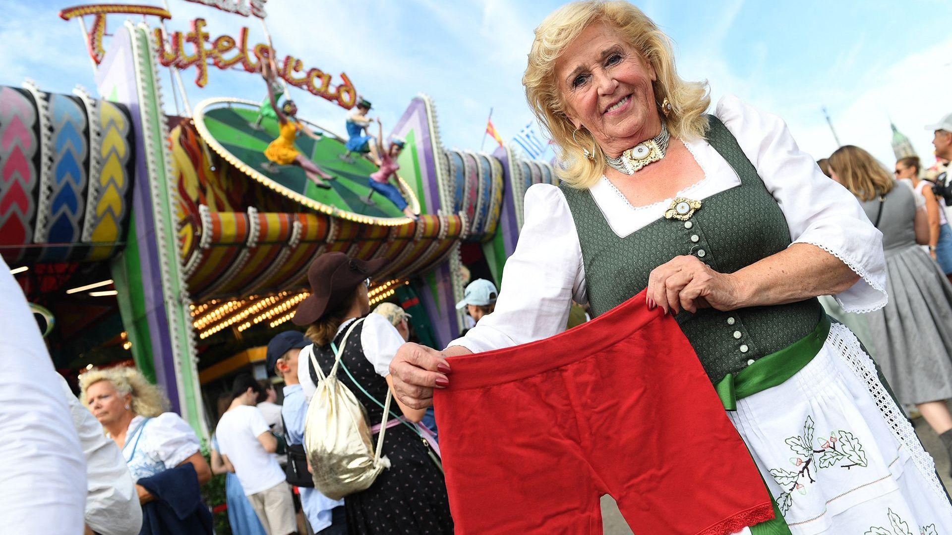 Oktoberfest Riders Get Red Shorts to Block Upskirting