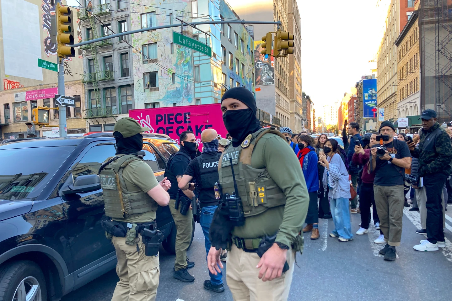 Protests Erupt After Immigration Sweep in Manhattan's Canal Street