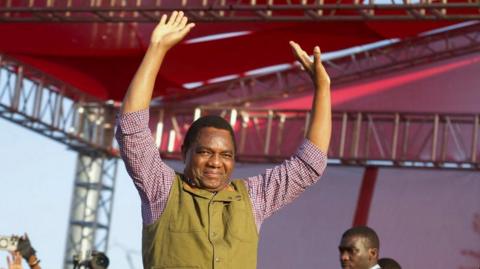 Zambia Swears in President Hichilema Amid Opposition Detention