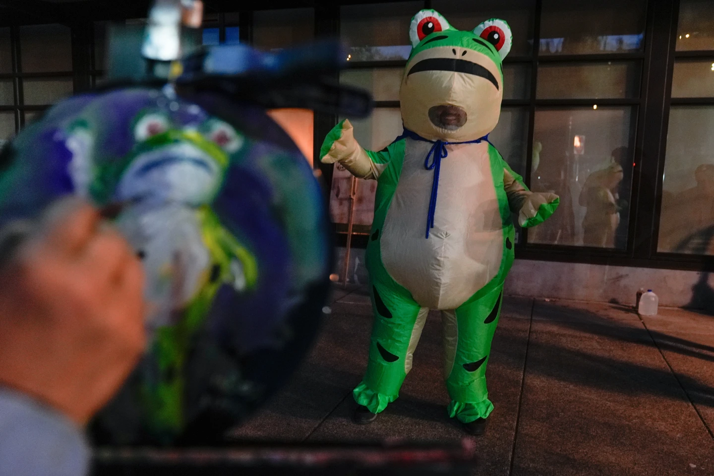 Portland Protesters Don Inflatable Costumes as a Quirky Counter to Authority