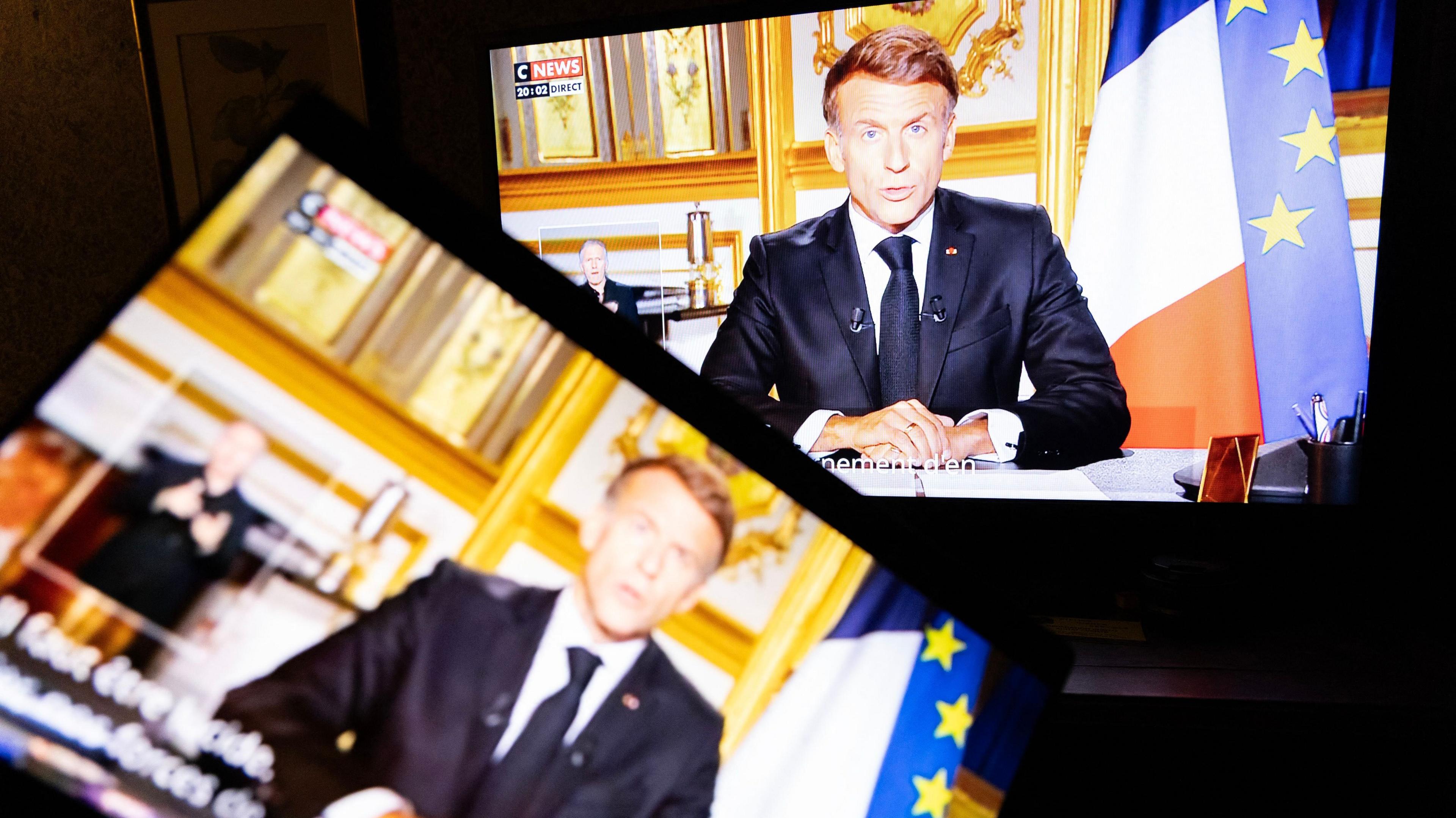 French president addressing nation after uprisings
