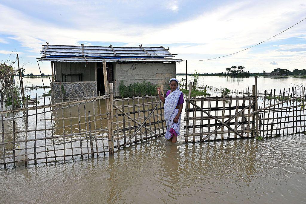 Escaping the Danger: A 97‑Year‑Old Survives Assam Floods on a Banana Raft